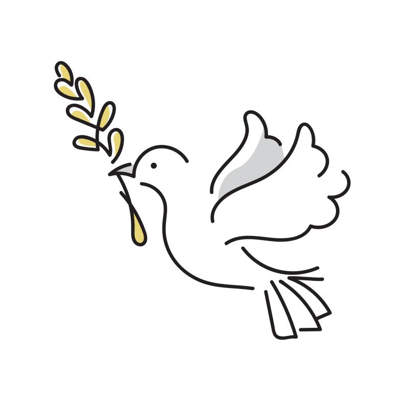 平和の象徴のイラスト