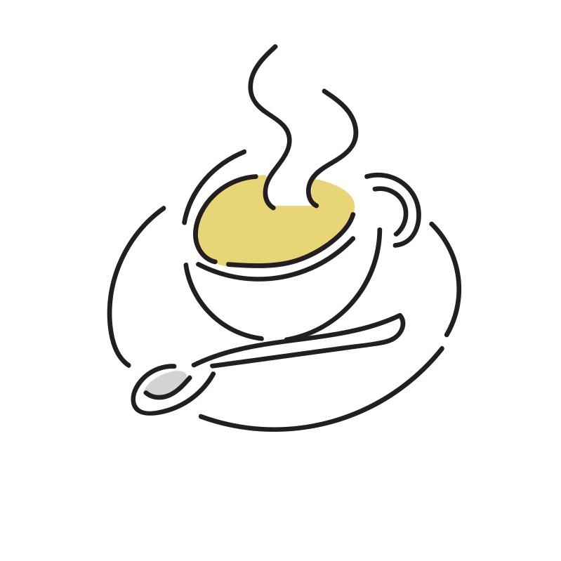 ホットドリンクのイラスト