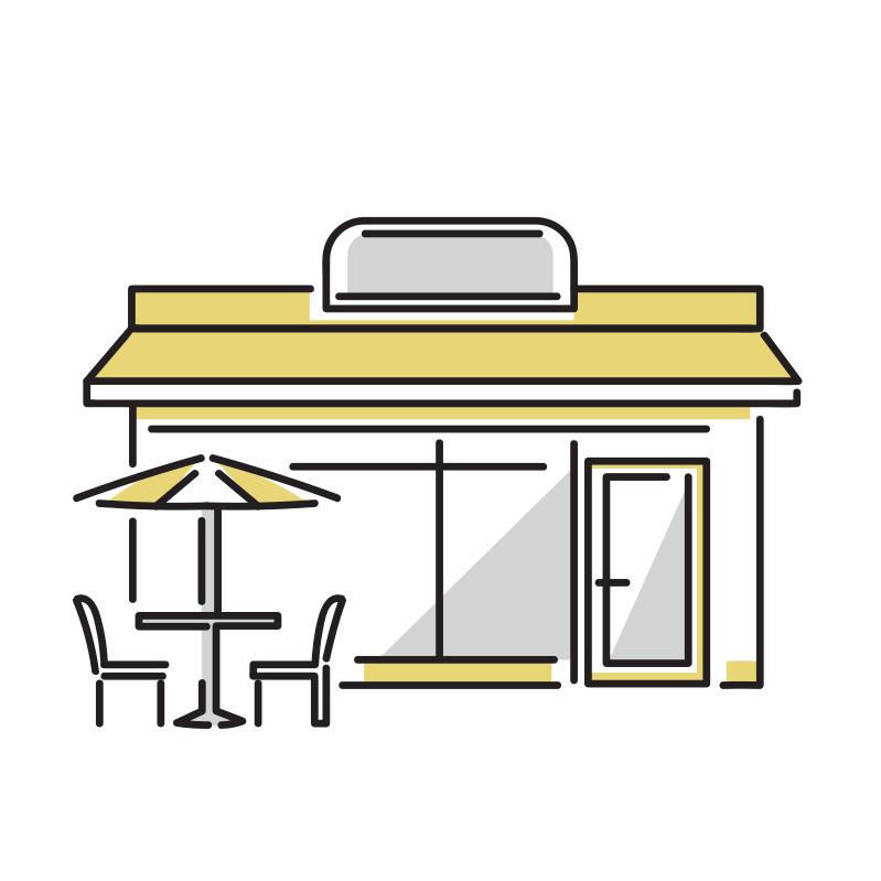カフェのイラスト