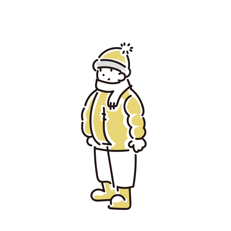 冬服の児童・小学生のイラスト