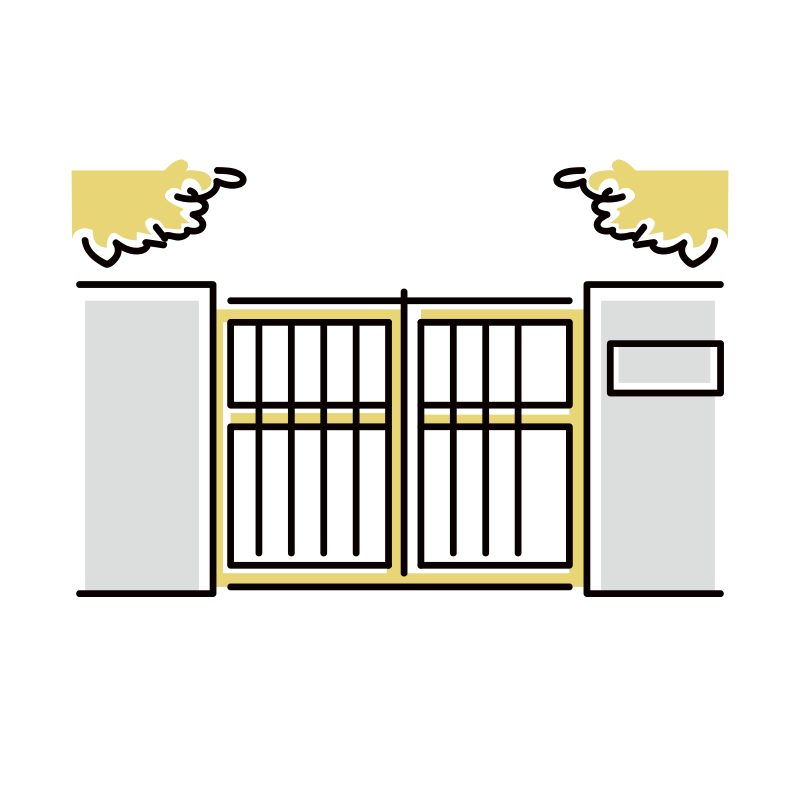 校門のイラスト