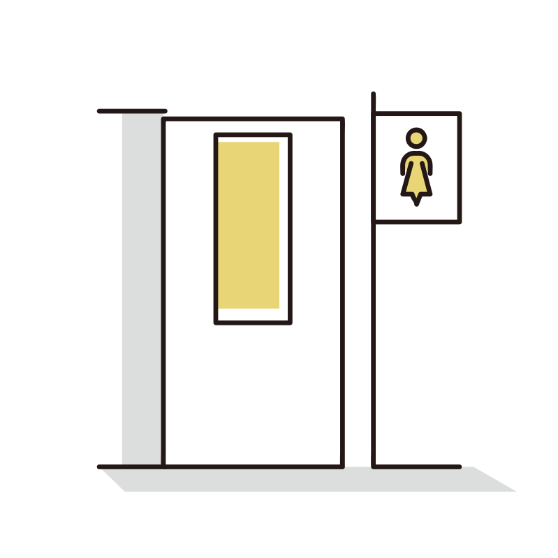 女子トイレのイラスト