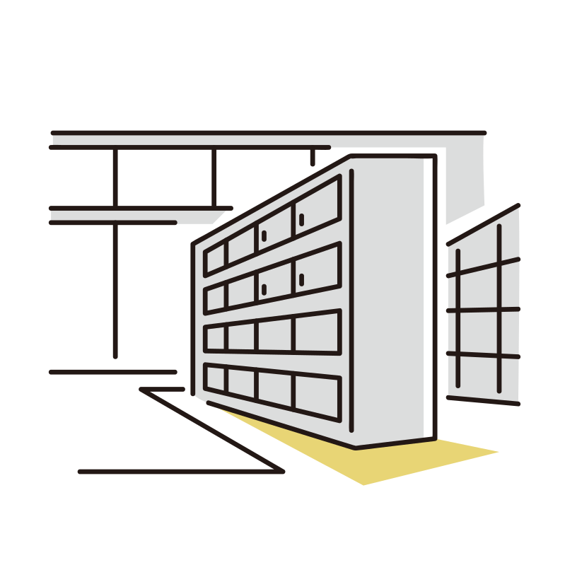昇降口・玄関のイラスト