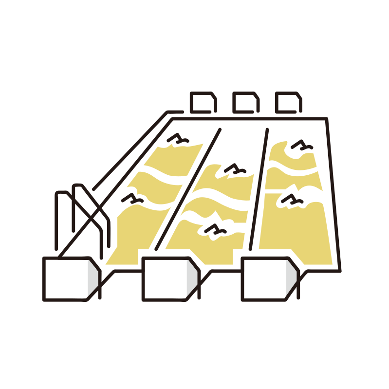 競泳プールのイラスト