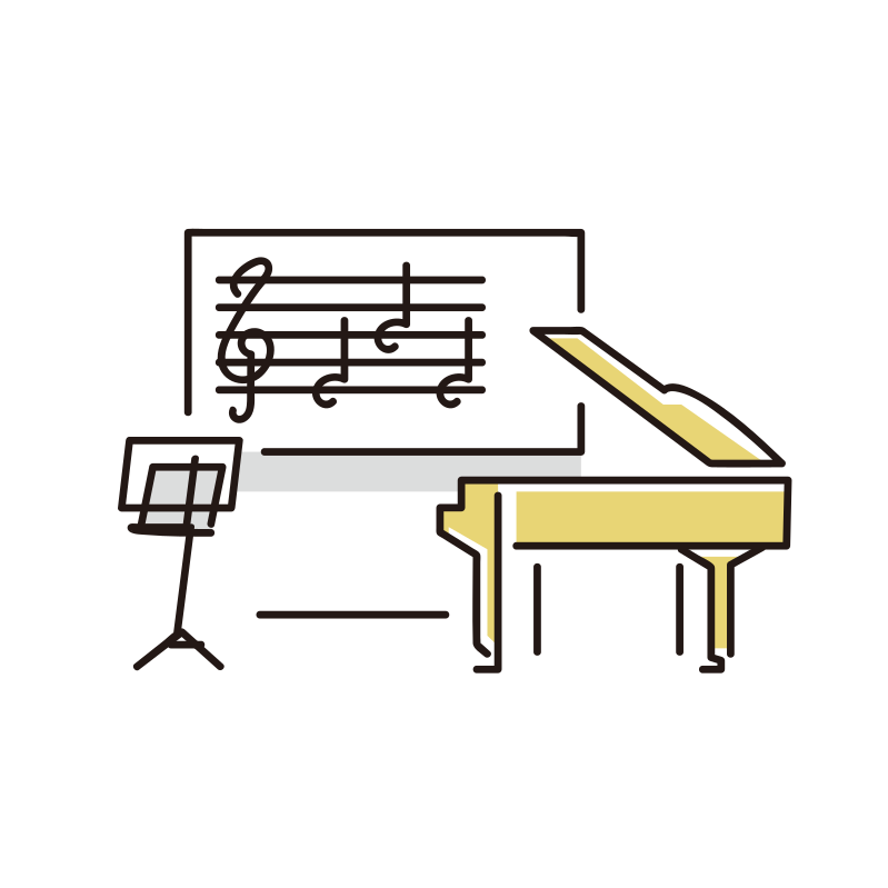 音楽室のイラスト