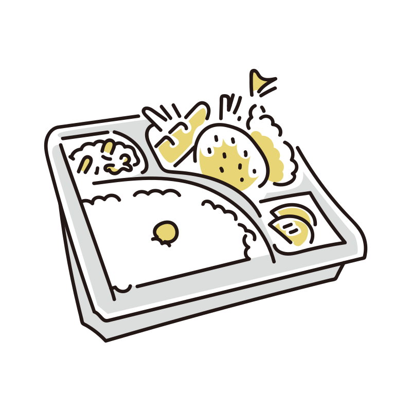 市販弁当のイラスト