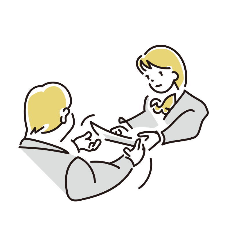 卒業証書授与のイラスト（女性）