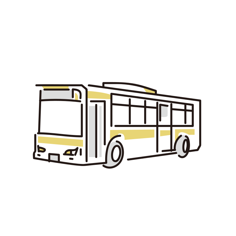 大型バスのイラスト