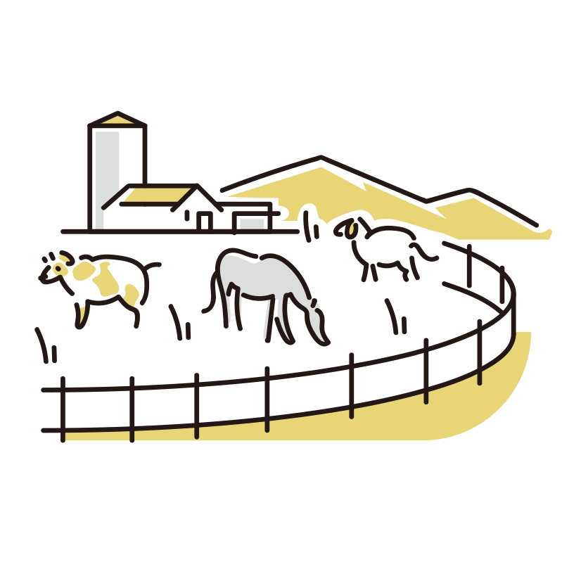 牧場のイラスト