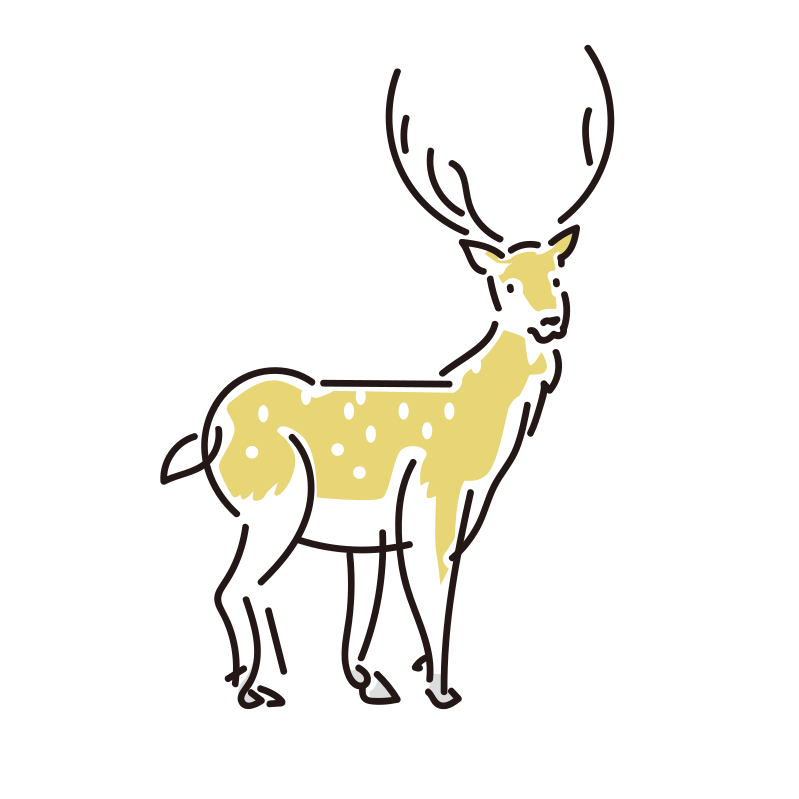鹿のイラスト