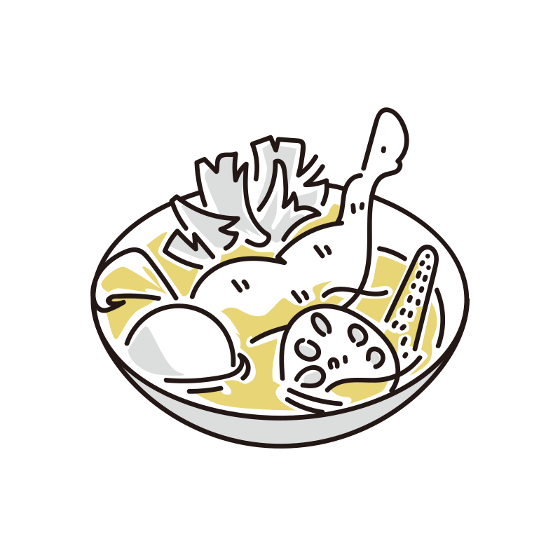 スープカレーのイラスト