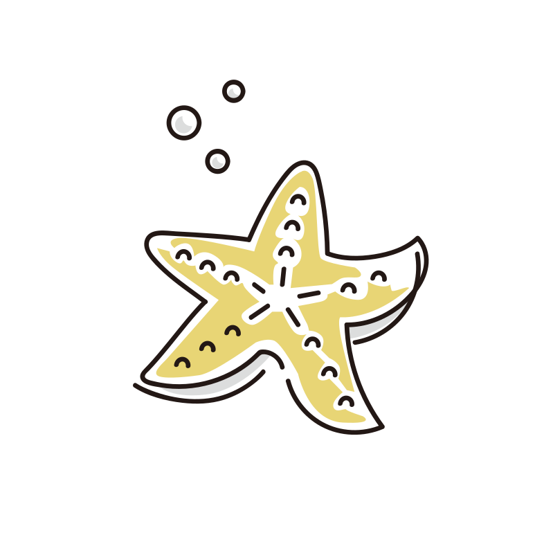 ヒトデのイラスト