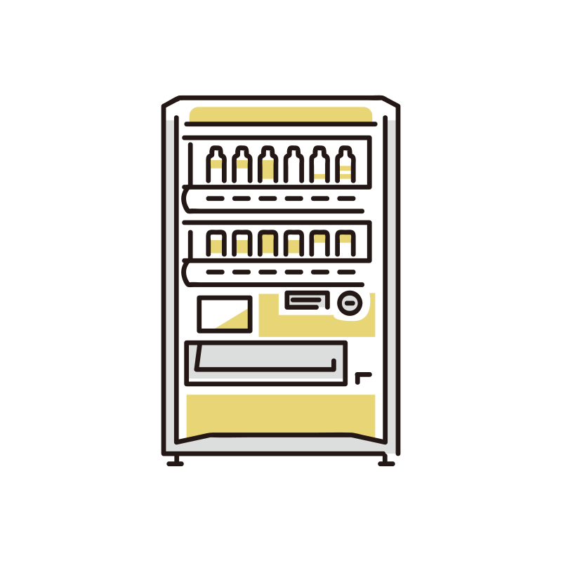 自動販売機のイラスト