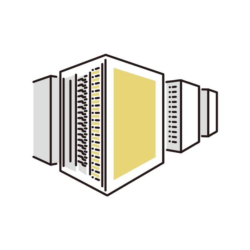 サーバールームのイラスト