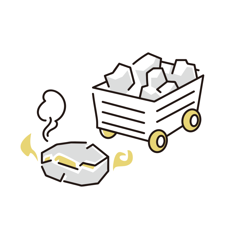 石炭のイラスト