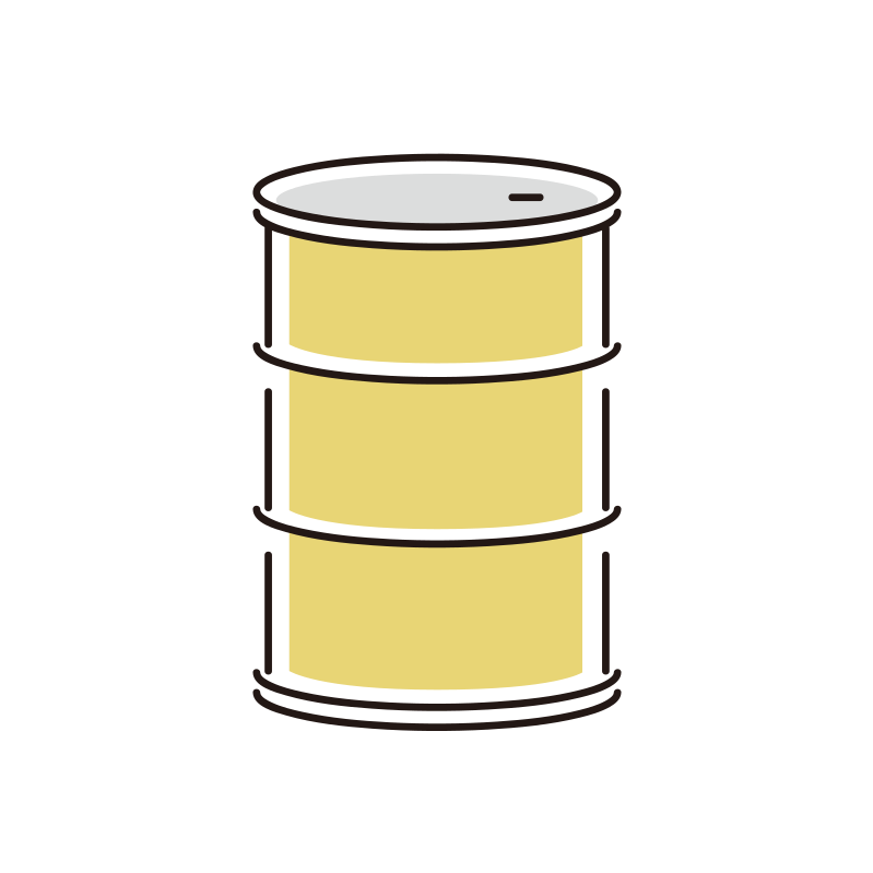 ドラム缶のイラスト