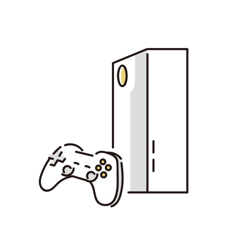 家庭用ゲーム機のイラスト