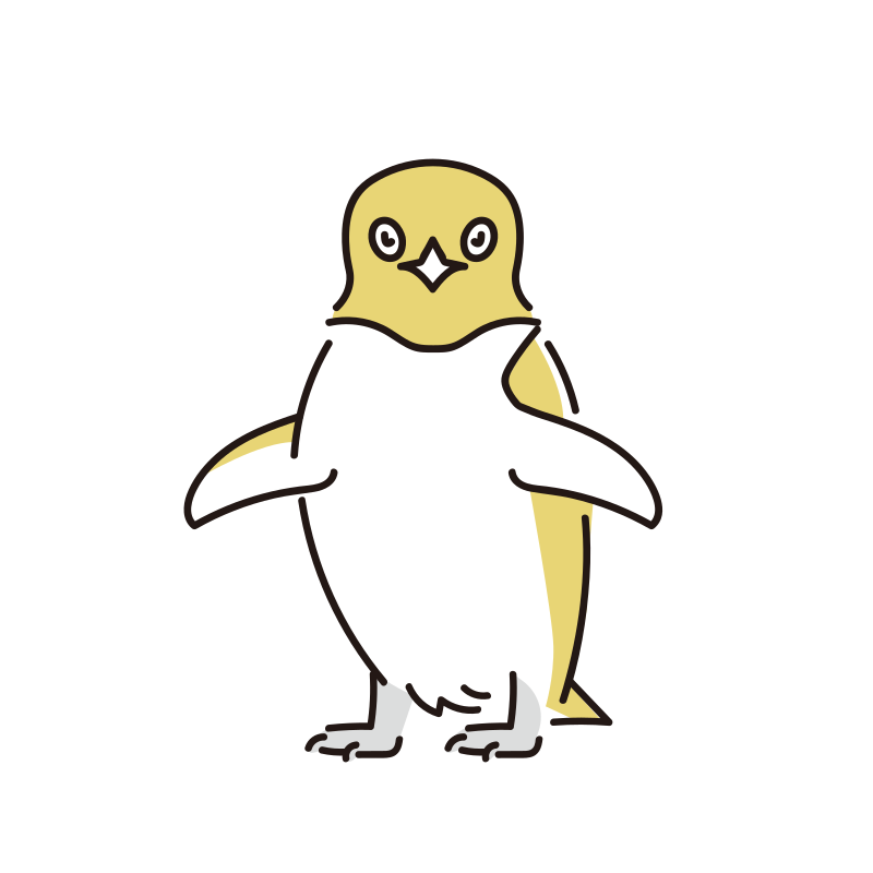 アデリーペンギンのイラスト