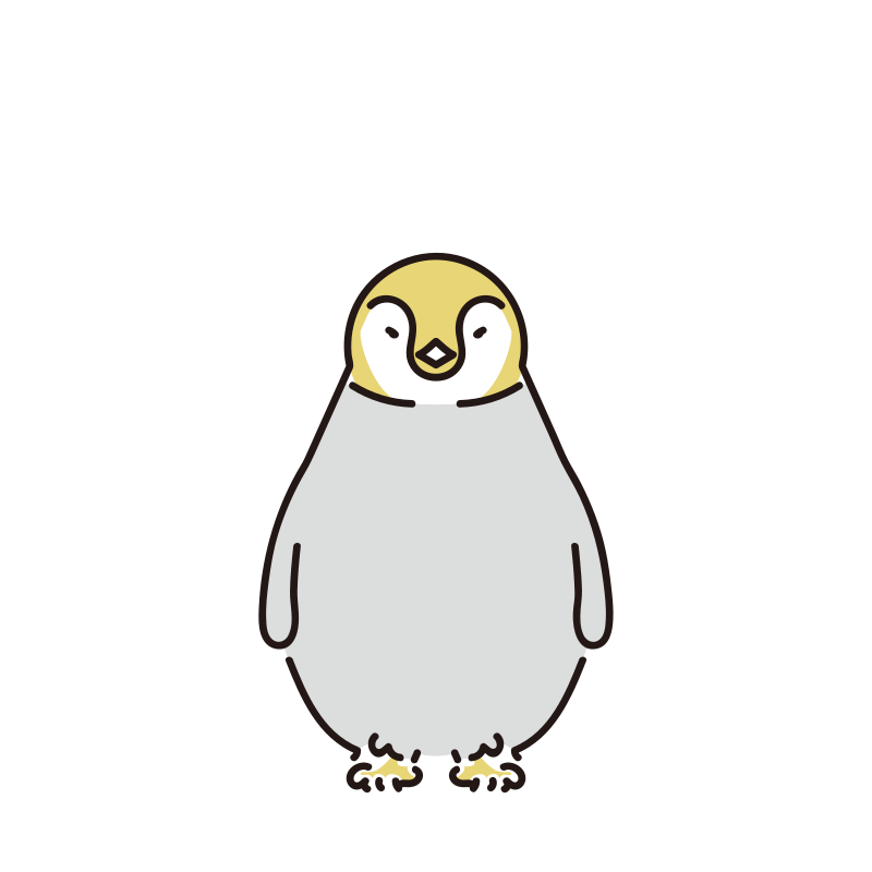 ペンギンの赤ちゃんのイラスト
