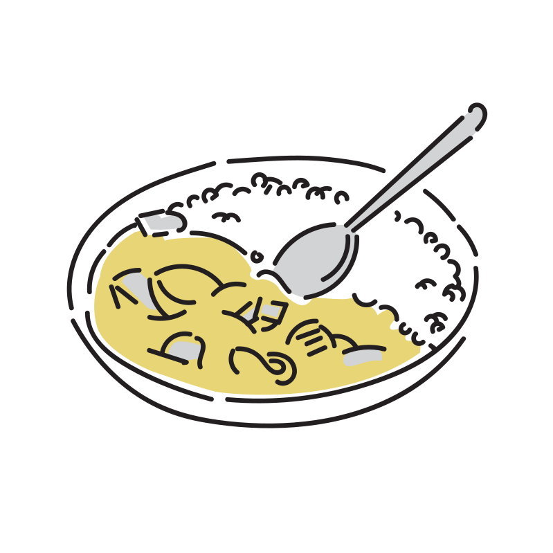 カレーライスのイラスト