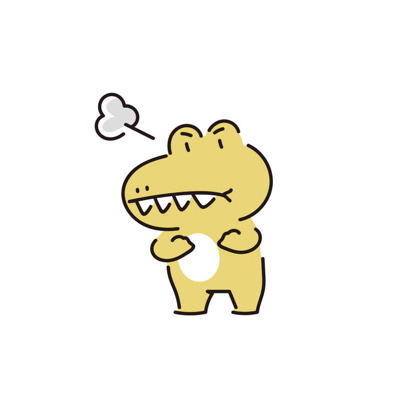 怒るアコのイラスト（ミリキャンバス）