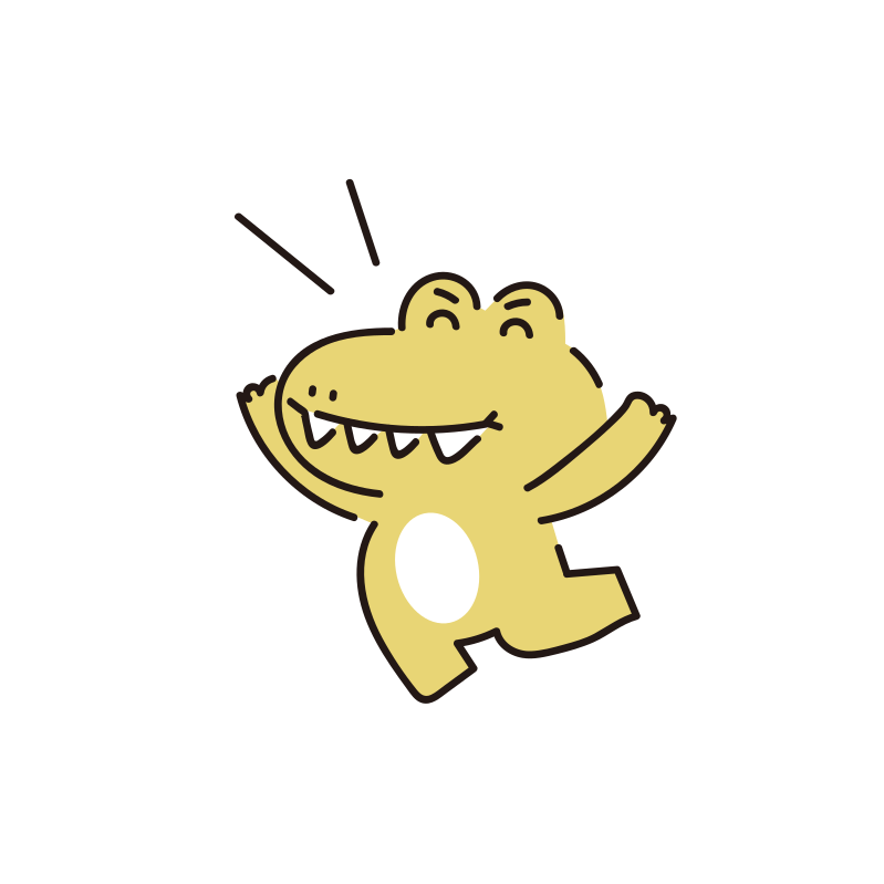 喜ぶアコのイラスト（ミリキャンバス）