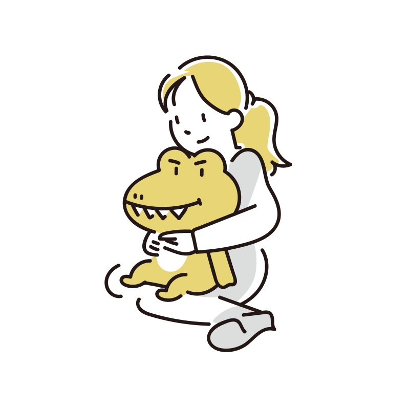 女の子とアコのイラスト（ミリキャンパス）