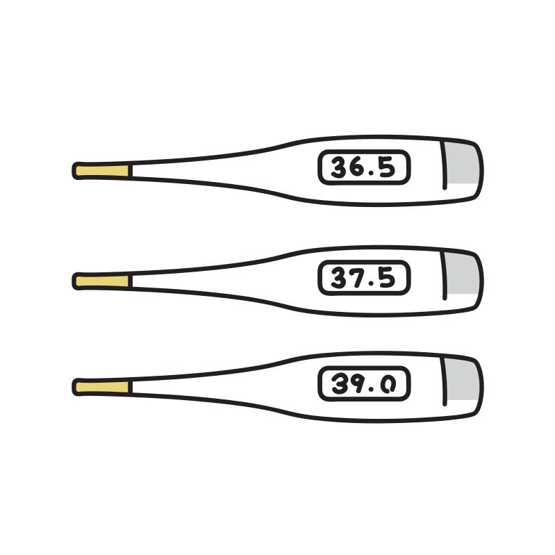 電子体温計のイラスト Loose Drawing