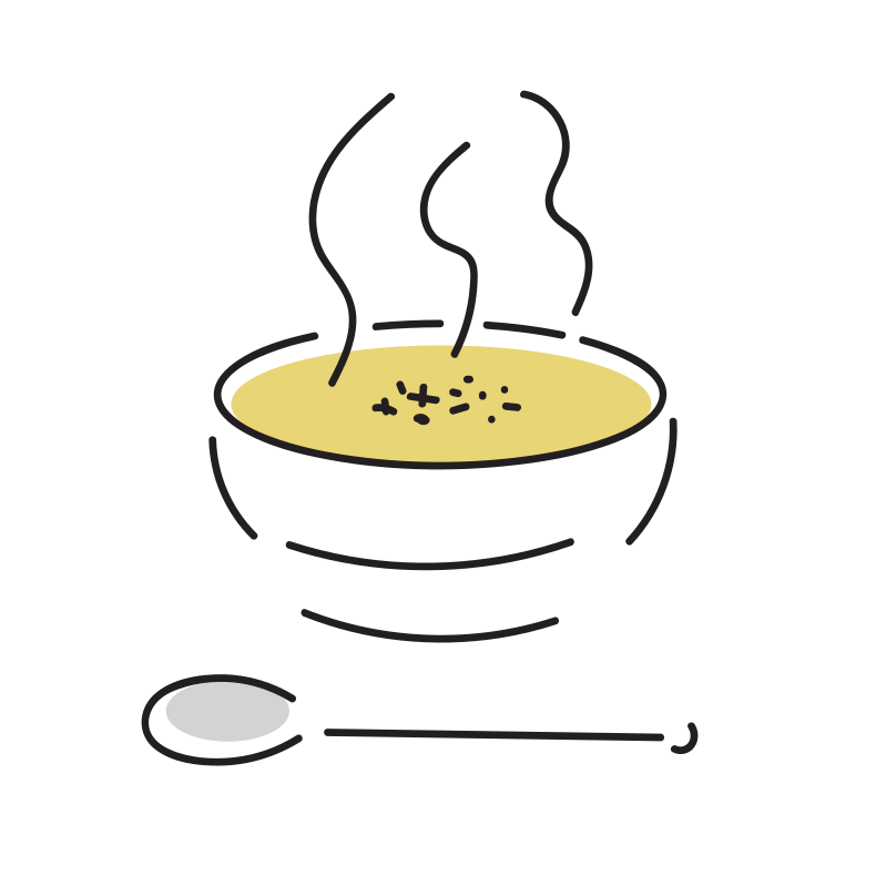 スープのイラスト ポタージュ Loose Drawing