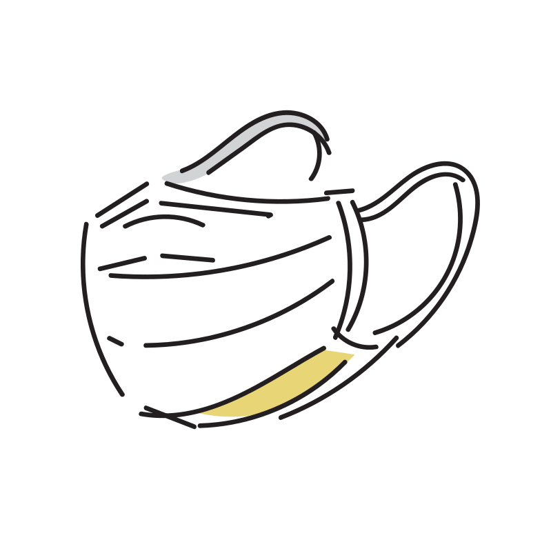マスクのイラスト 使い捨て Loose Drawing 無料で商用利用可なフリーイラスト