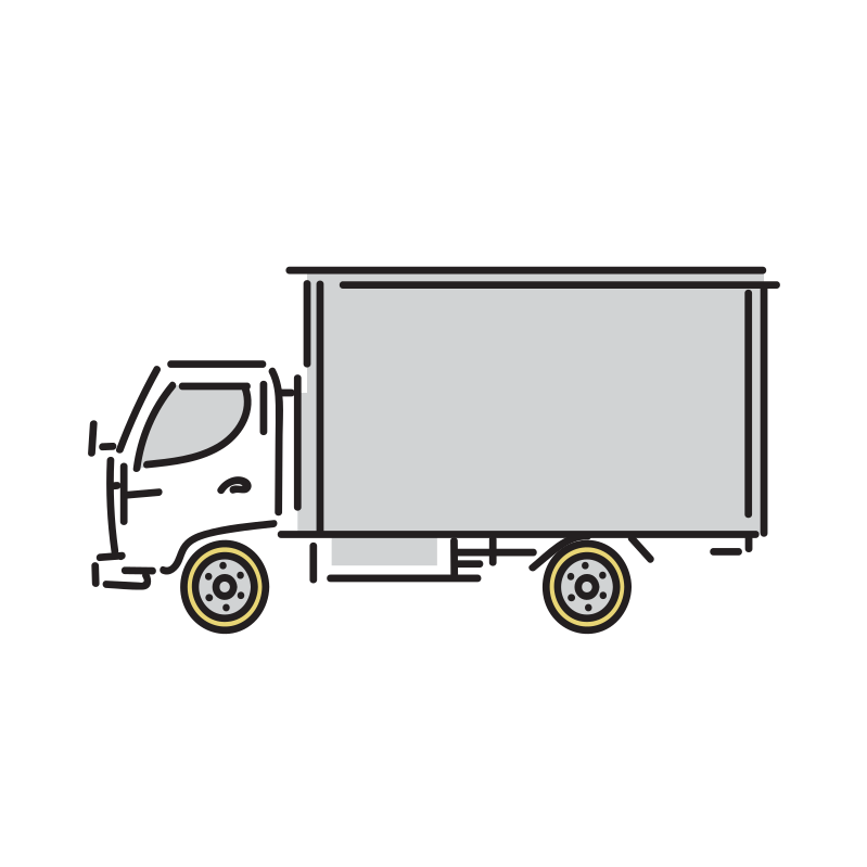 トラックのイラスト Loose Drawing 無料で商用利用可なフリーイラスト