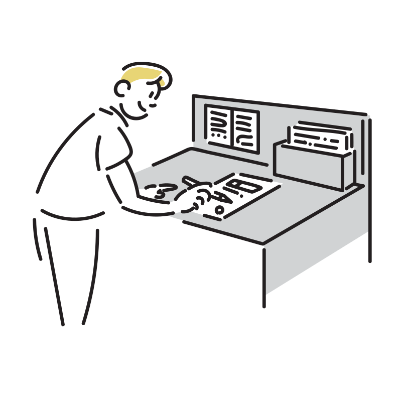 資料記入をする男性のイラスト Loose Drawing 無料で商用利用可なフリーイラスト 資料記入をする男性のイラスト Loose Drawing 無料で商用利用可なフリーイラスト