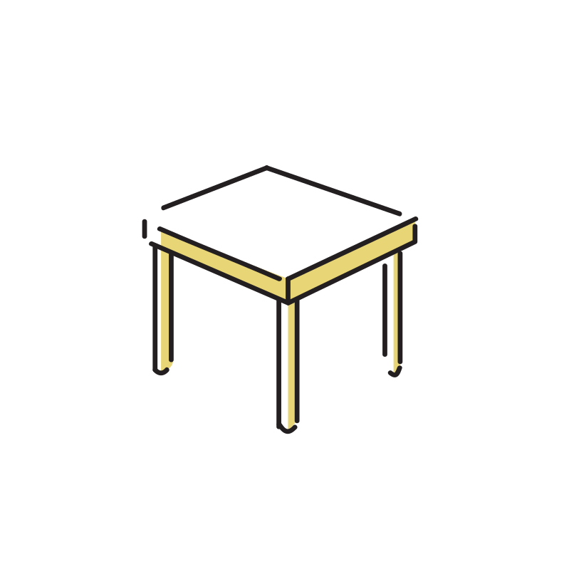 学校の机と椅子のイラスト02 イラスト無料 かわいいテンプレート