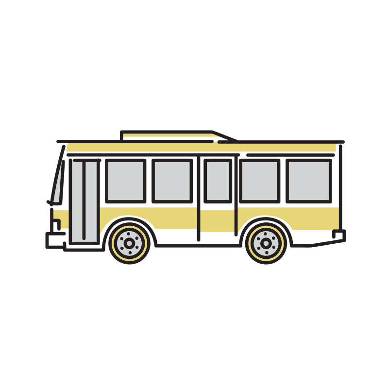 バスのイラスト Loose Drawing 無料で商用利用可なフリーイラスト