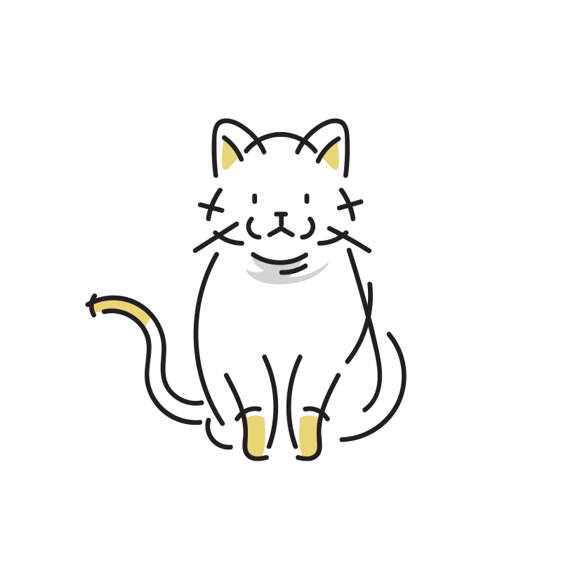歩く猫のイラスト Loose Drawing 無料で商用利用可なフリーイラスト