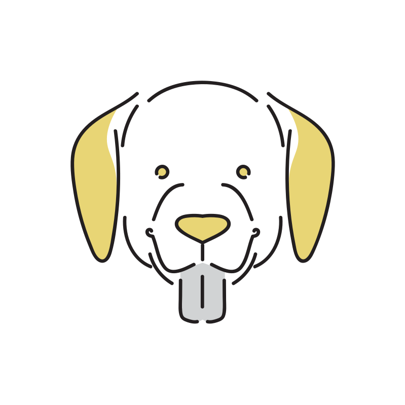 横を向いた犬のイラスト 小型犬 Loose Drawing 無料で商用利用可なフリーイラスト