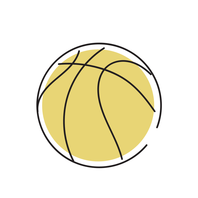 バスケットボールのイラスト Loose Drawing 無料で商用利用可なフリーイラスト