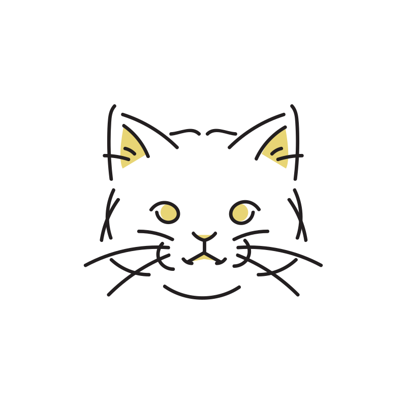 猫の顔のイラスト Loose Drawing 無料で商用利用可なフリーイラスト