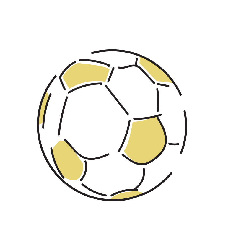 サッカーボールのイラスト Loose Drawing 無料で商用利用可なフリーイラスト