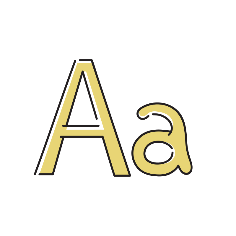 英語アルファベットのアイコン 文字 Loose Drawing 無料で商用利用可なフリーイラスト
