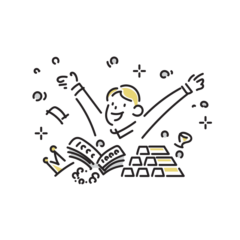 資財 財産に囲まれる人のイラスト Loose Drawing 無料で商用利用可なフリーイラスト 資財 財産に囲まれる人のイラスト Loose Drawing 無料で商用利用可なフリーイラスト