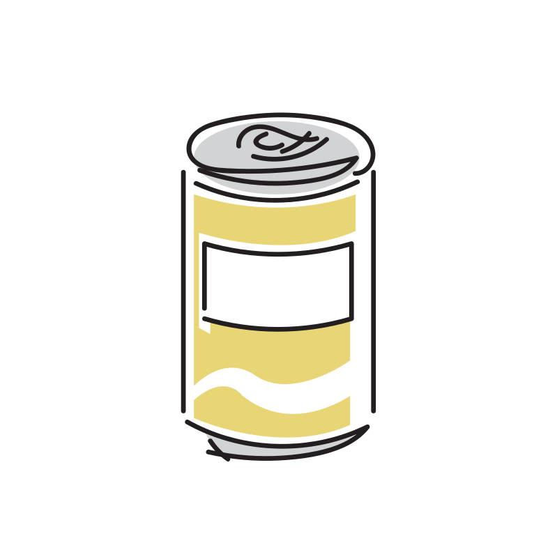 アルミ缶のイラスト Loose Drawing 無料で商用利用可なフリーイラスト