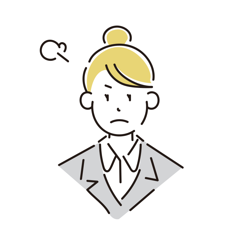 怒る女性ビジネスマンのイラスト Loose Drawing 無料で商用利用可なフリーイラスト