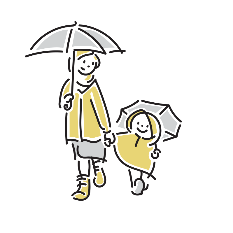 雲と雨のイラスト Loose Drawing 無料で商用利用可なフリーイラスト