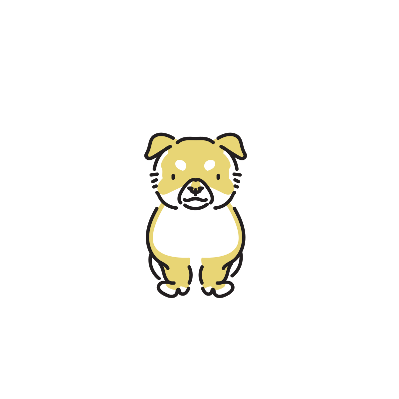 子犬のイラスト 柴犬 Loose Drawing 無料で商用利用可なフリーイラスト